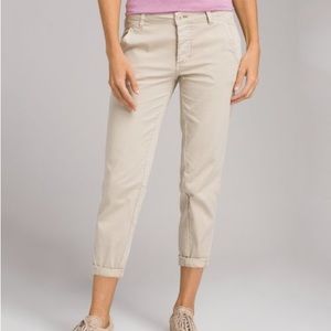 Janessa pant cuff hem chino pants- pebble gray